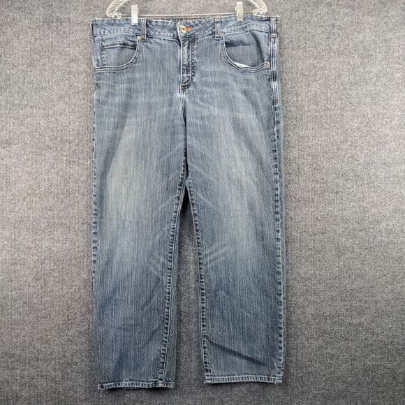 Lee Modern Series Straight Fit Jeans Mens Size 38x28.5 Blue Denim - Picture 2 of 12